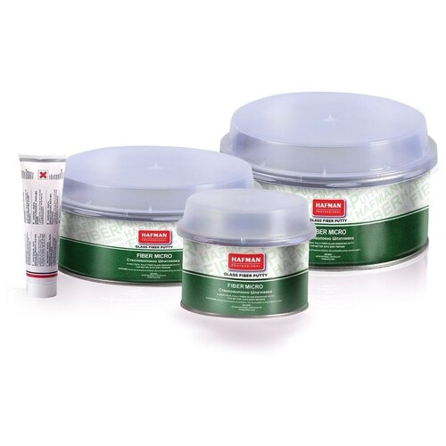 Полиэфирная шпаклевка со стекловолокном HAFMAN POLY GLAS 0,4 кг.
