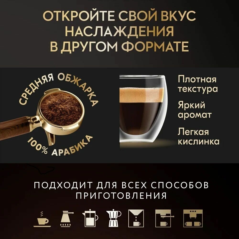 Кофе молотый 250 г Арабика 100% (Италия) Selezione ITALIANA CAFFE MACINATO, кофе натуральный жареный молотый 250 грамм - фотография № 7