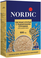 Nordic Хлопья овсяные с пшеничными отрубями, 500 г
