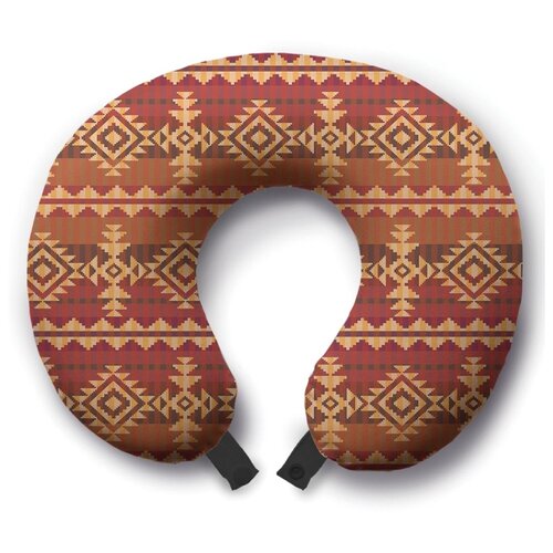 фото Подушка для шеи ambesonne духовное пламя, оранжевый/коричневый/розовый