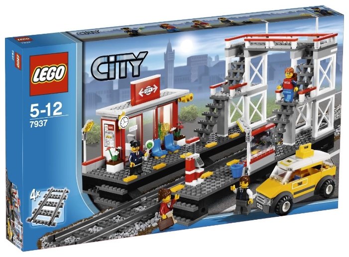 Конструктор LEGO City 7937 Железнодорожная станция — купить по выгодной цене на Яндекс.Маркете