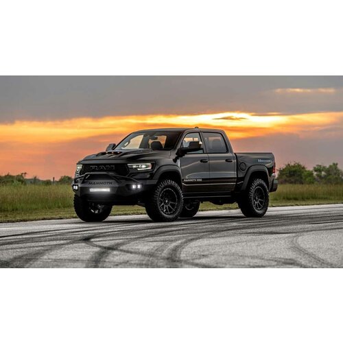 Картина на холсте 60x90 LinxOne Автомобили dodge 1000 trx интерьер для дома / декор на стену / дизайн