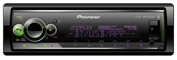 Автомагнитола Pioneer MVH-S520BT 1DIN 4x50Вт