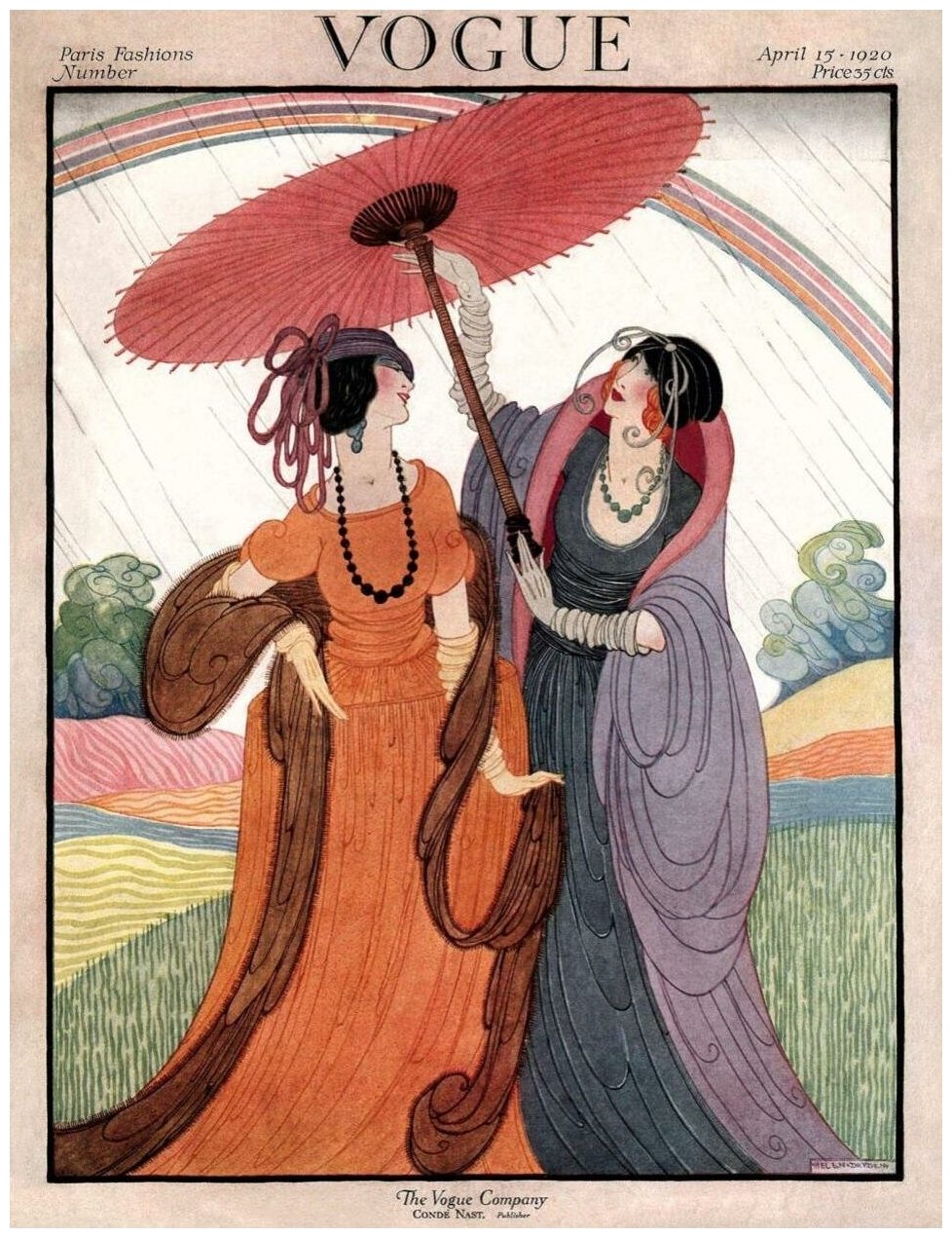 Vogue - Девушки под зонтиком
