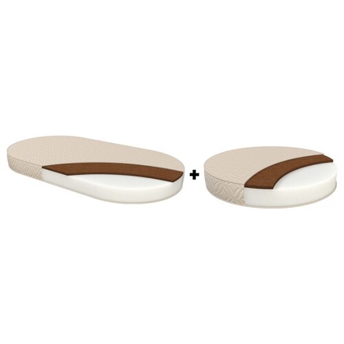 фото Матрас детский Floopsi Eco Cocos Comfort (круглый+овал) 75x125 бежевый