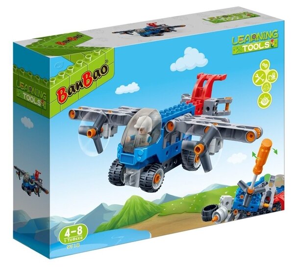 Конструктор "Самолет" с отверткой 35 деталей 9718 /Ban Bao/