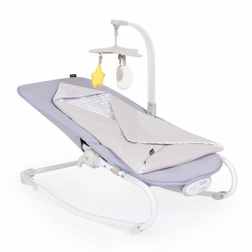 Шезлонг с механической функцией качения Mellare M1 Grigio Punto/Серая точка