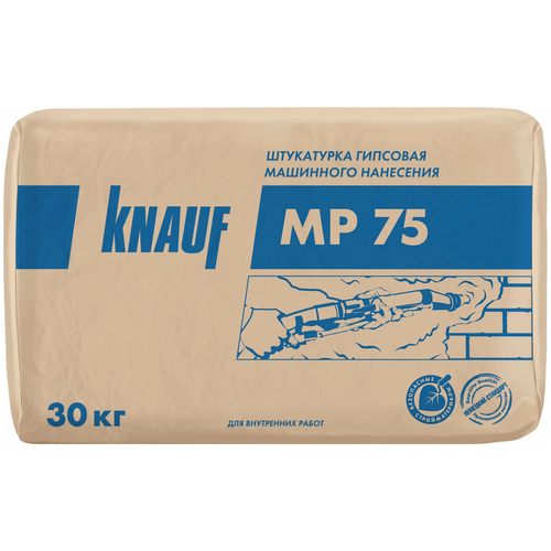 Штукатурка KNAUF MP-75 30 кг белый/серый/розовый штукатурка knauf goldband серый 30 кг