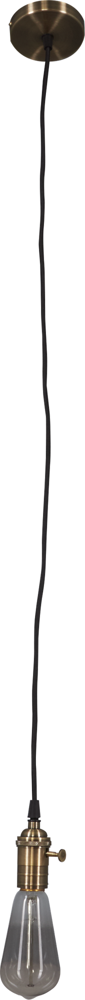 Патрон декоративный шнур 1 метр E27 цвет бронза