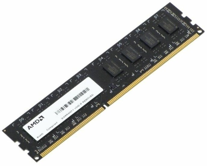 Модуль памяти AMD R3 Value R334G1339U1S-U DDR3 - 4ГБ 1333, DIMM, Ret