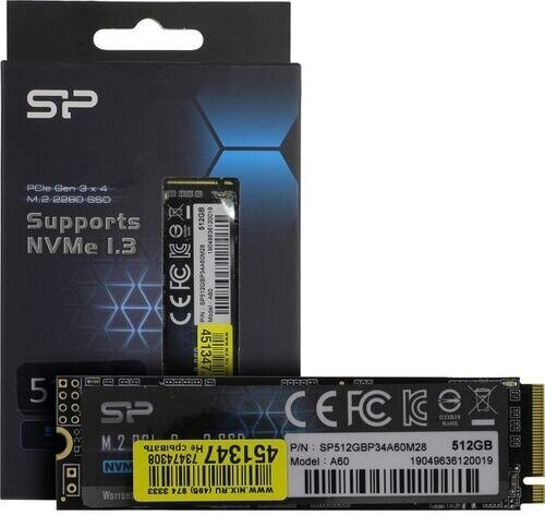 SSD Silicon power P34A60 512 Гб SP512GBP34A60M28
