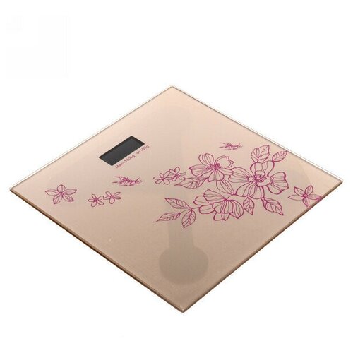 Весы напольные электронные весна цв. золотой (28х28см,max.180кг,тип питания:AAА)