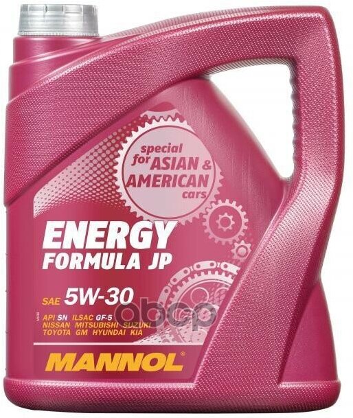 MANNOL 7914-4 Mannol Energy Formula Jp 5W30 4Л. Синтетическое Моторное Масло 5W-30 Api Sn 4Л Nissan; Mitsubishi, Suzuki; Toyot.