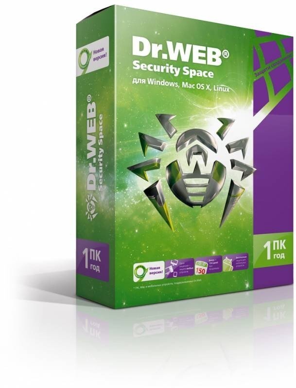 Антивирус DR.Web Security Space 1 ПК/1 год (BHW-B-12M-1-A3)