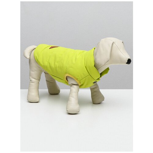Куртка для собак, S (ДС 20 см, ОШ 23 см, ОГ 32 см), жёлтая