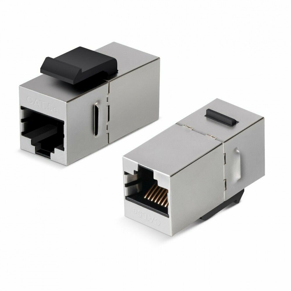 WRline WR-CA-KJ-8p8c-C5E-SH Проходной адаптер формата Keystone, RJ45-RJ45 (8p8c), категория 5е, экранированный