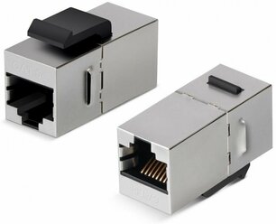 WRline WR-CA-KJ-8p8c-C5E-SH Проходной адаптер формата Keystone, RJ45-RJ45 (8p8c), категория 5е, экранированный