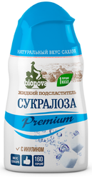 BIONOVA Подсластитель Сукралоза Premium с инулином жидкость, 80 г