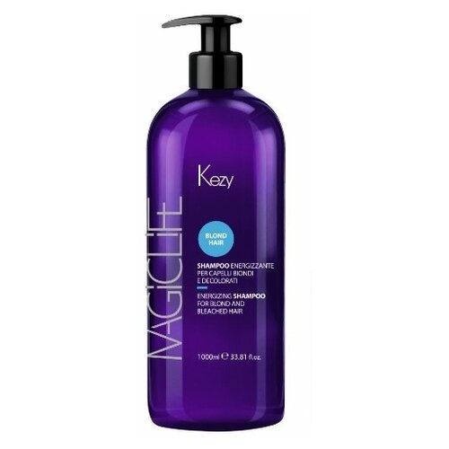 KEZY шампунь Magic Life Energizing Blond Hair, 1000 мл kezy magic life blond hair спрей против желтизны несмываемый 150 мл