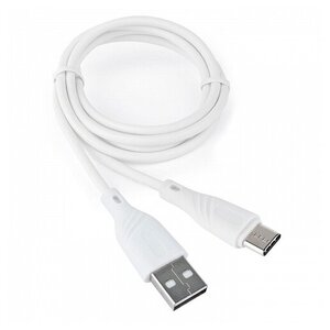 Кабель USB 2.0, AM/Type-C, длина 1 м, белый, Cablexpert