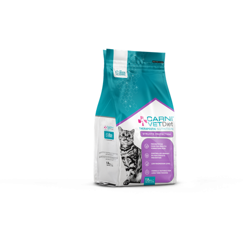 CARNI Vet Diet CAT STRUVITE PROTECTION Лечебный сухой корм для кошек профилактика струвитов 1,5 кг