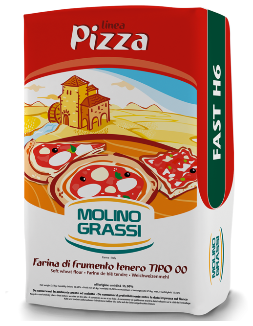 Мука Molino Grassi пшеничная для пиццы из мягких сортов пшеницы