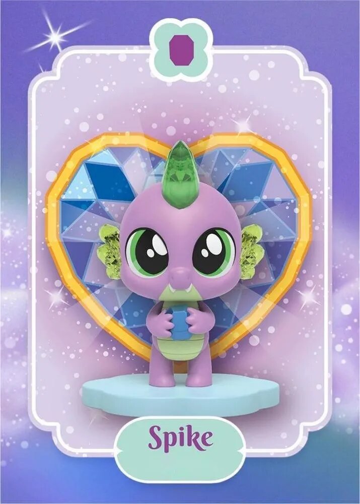 Мой маленький пони (MY LITTLE PONY) - блестящая коллекция второго поколения, мягкие и милые детские фигурки, модные игрушки (spike , Распаковано из коробки, но не распаковано из пакета)