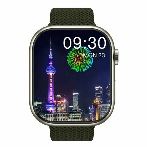 cмарт часы gen 11 premium series smart watch ips display ios android bluetooth звонки уведомления розовые Cмарт часы HK9 PRO PREMIUM Series Smart Watch Amoled Display, iOS, Android, Bluetooth звонки, Уведомления, Зеленые