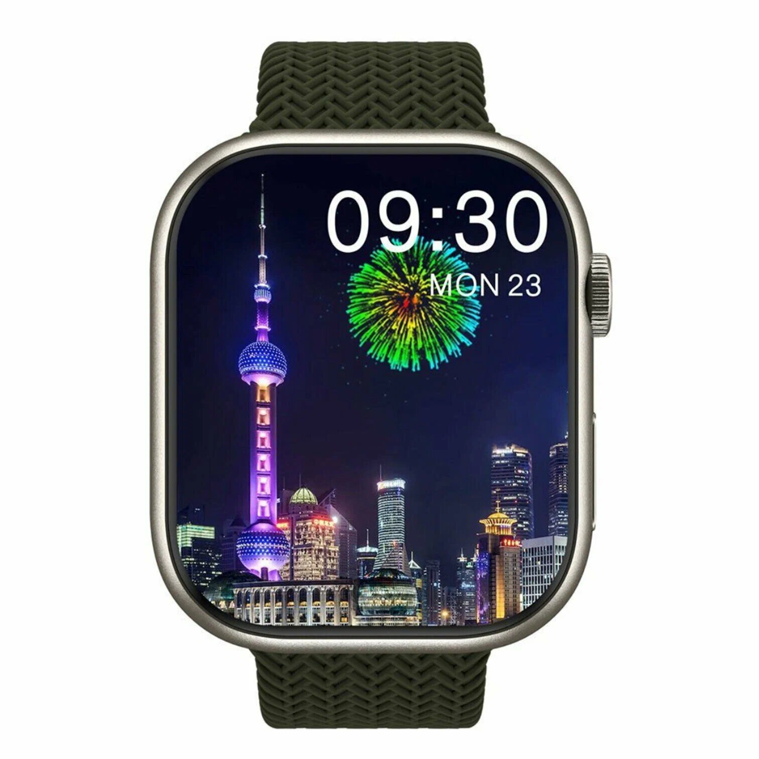Cмарт часы HK9 PRO Умные часы PREMIUM Series Smart Watch Amoled Display iOS Android Bluetooth звонки Уведомления Серебристые Pricemin