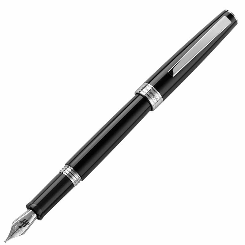 Перьевая ручка Montegrappa Armonia Black Steel M. Артикул ARM-C-FP-M