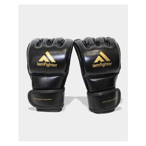 фото Перчатки для мма iamfighter тренировочные black/gold l