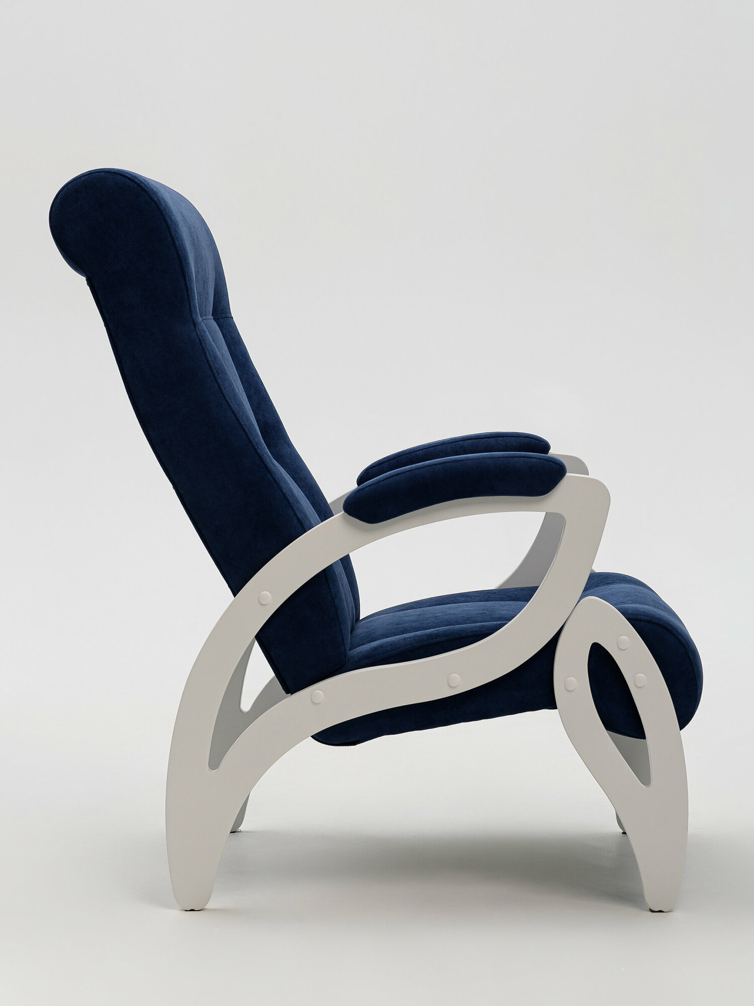 Кресло Женева, цвет синий/молочный - фотография № 3