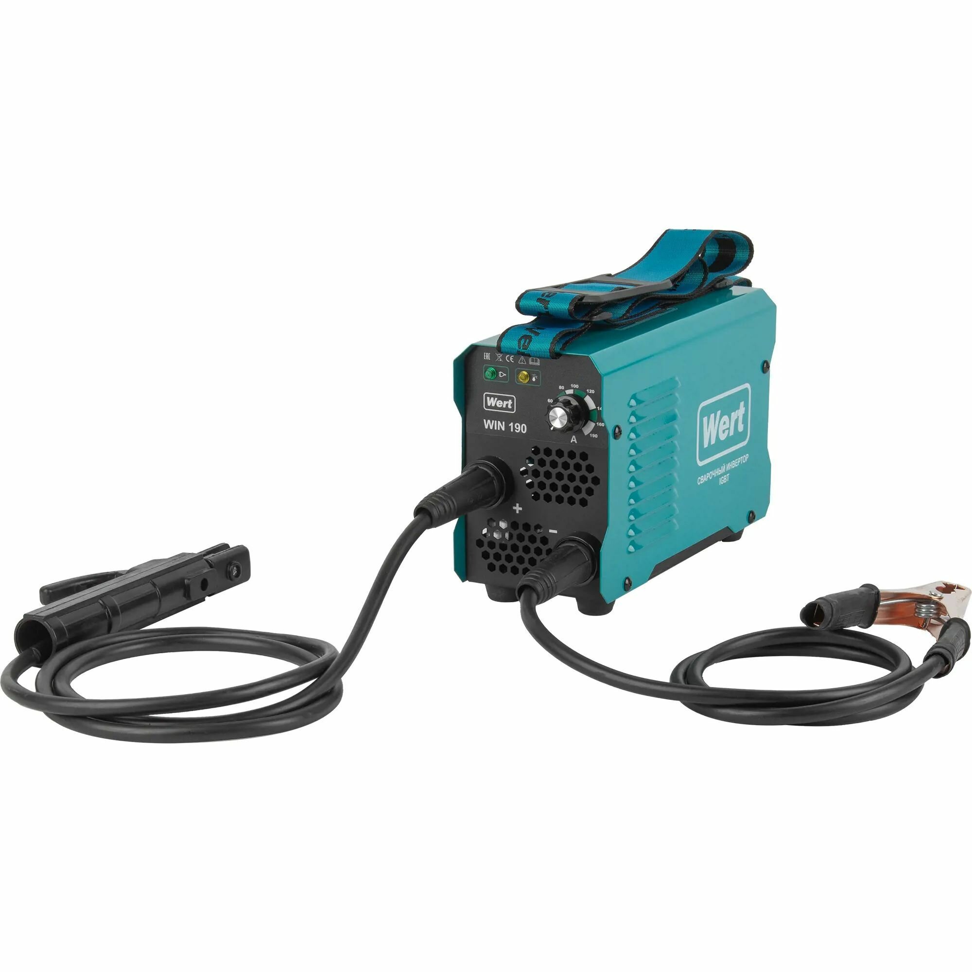 фото Сварочный аппарат инверторный Wert WIN 190 190 А до 4 мм с маской сварщика Elitech 100