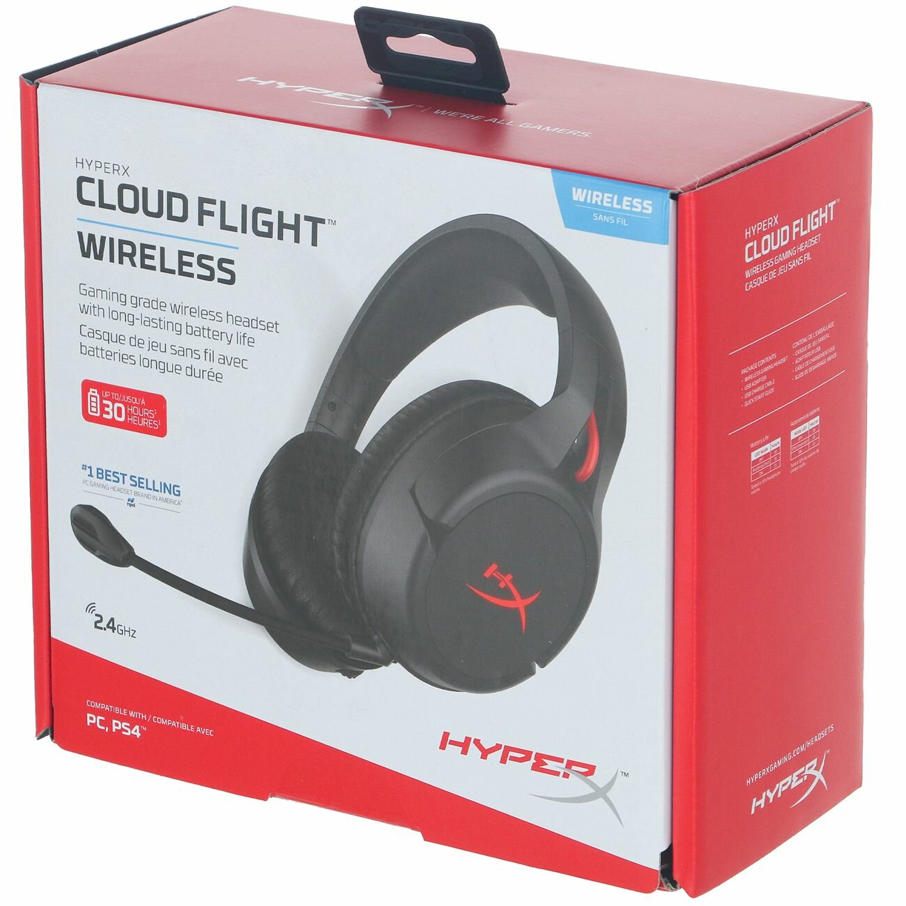 Гарнитура игровая HyperX Cloud Flight, черный (4p5l4aa#abl) - фото №18