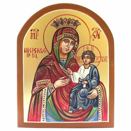 Икона Иверская Божией Матери рукописная, арт ИРГ-030