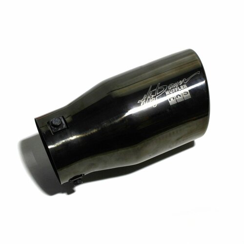 Насадка на глушитель HKS темная со скосом (Выход 100мм)