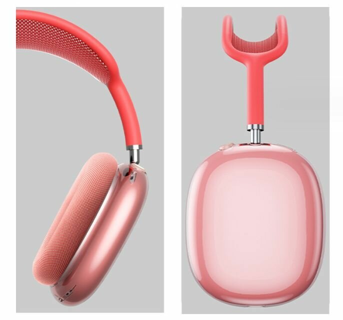 Чехлы накладки для AirPods Max силиконовые розовые противоударные — фото 1