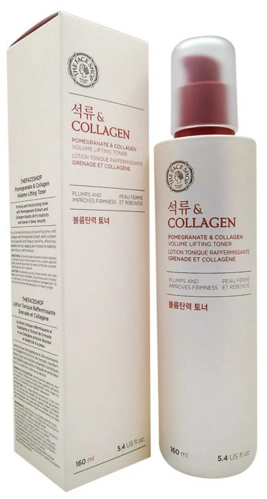 Тонер-лифтинг с коллагеном The Face Shop Pomegranate&Collagen Volume Lifting Toner 160 мл