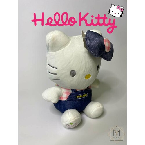 Мягкая игрушка котик Hello Kitty, синий мягкая игрушка котик hello kitty розовый