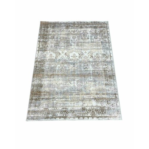 Ковры RADJAB CARPET Bella D008A Cream Shirink/Vizon Fdy Прямоугольник (1.0 х 2.0 )