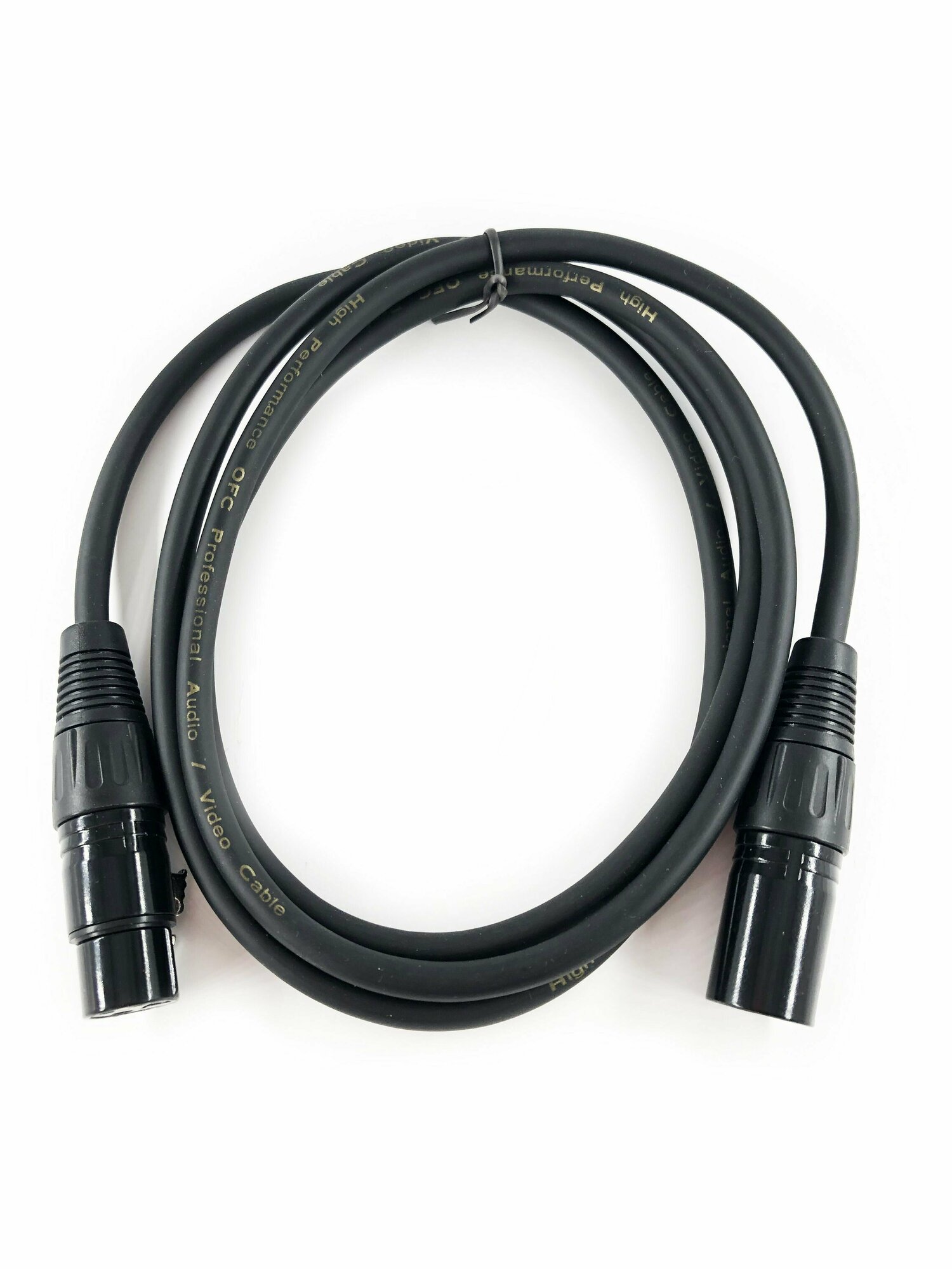 Шнур XLR штекер - XLR гнездо PREMIUM (1.5 метра) — фото 1