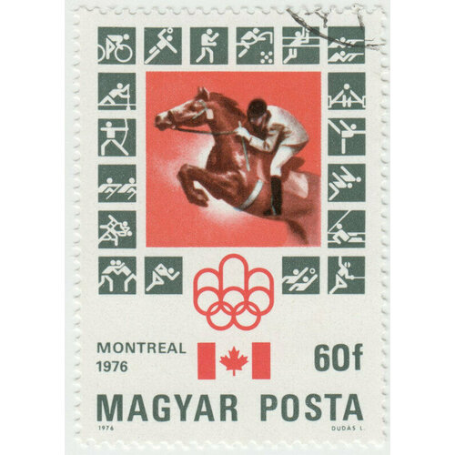 Марка XXI Летние Олимпийские игры. 1976 г. почтовые марки куба 1976г олимпийские игры монреаль канада спорт олимпийские игры ng