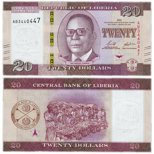 Либерия 20 долларов 2022 либерия 20 долларов 2009 2011
