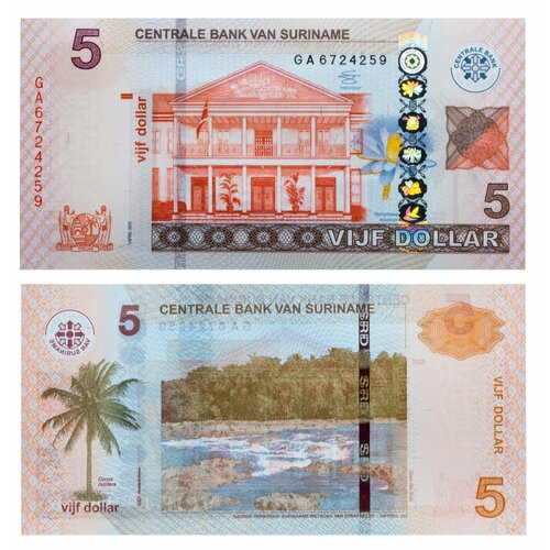 Суринам 5 долларов 2012