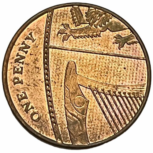 Великобритания 1 пенни 2010 г. (Королевский щит)