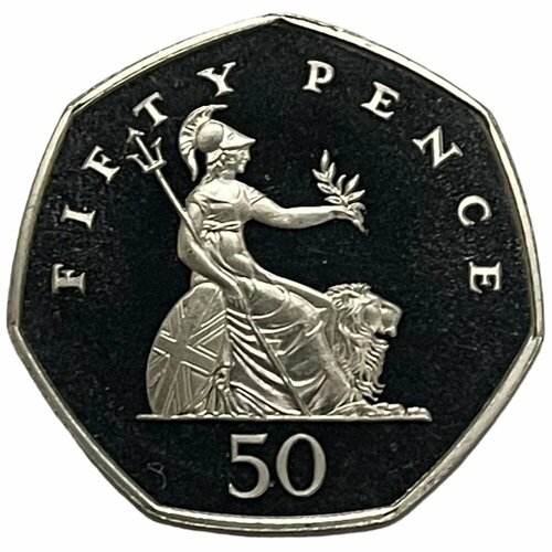 Великобритания 50 пенсов 1997 г. (27 мм) (Proof) великобритания 50 пенсов 1998 г proof