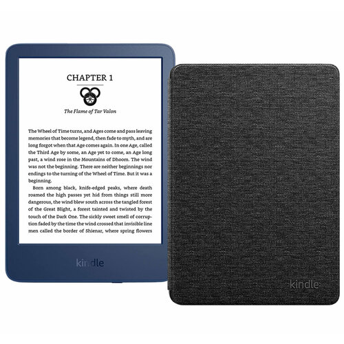 Электронная книга Amazon Kindle 11 2022 16 Гб Denim Ad-Supported + фирменная обложка