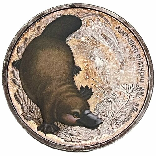 silver coin australian saltwater crocodile 1oz elizabeth ii australia souvenirs coins medal collectible coins Австралия 50 центов 2013 г. (Детеныши буша - Утконос) (Proof)