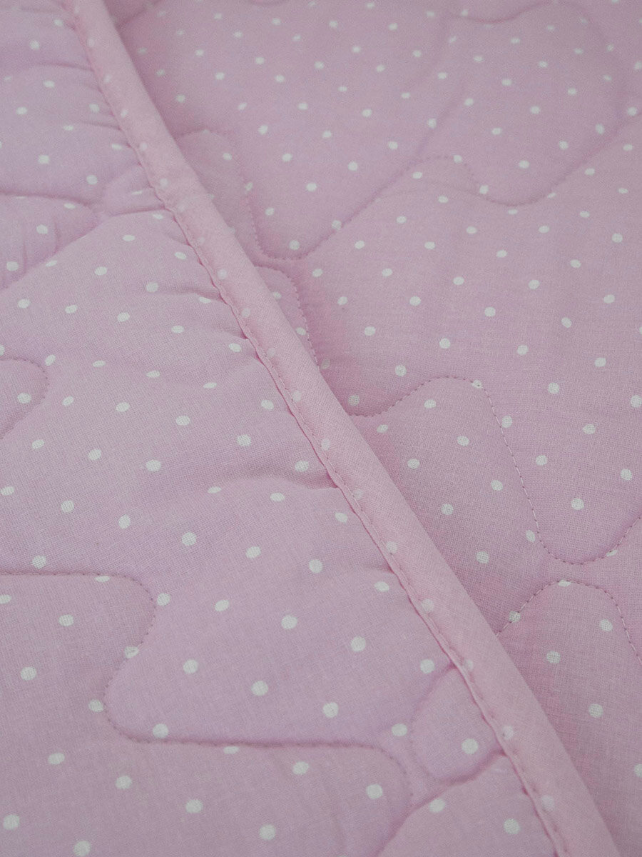 Одеяло Baby Nice (ОТК) стеганое Горох 105 х 140 300 гр. Розовый