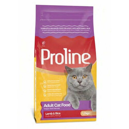 Proline Сухой корм для кошек Ягненок и рис Adult Cat Food LambRice 12кг 992₽